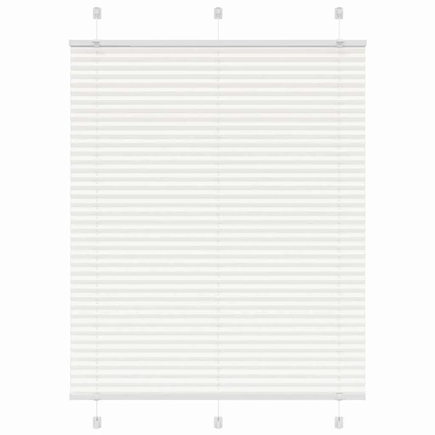 vidaXL Plissee Weiß 110x100 cm Stoffbreite 109,4 cm Polyester 4015485 günstig online kaufen