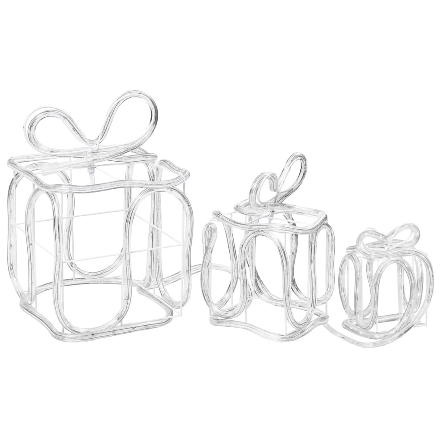 vidaXL Weihnachtsdekoration Geschenkboxen mit 180 LEDs Indoor Outdoor 329827