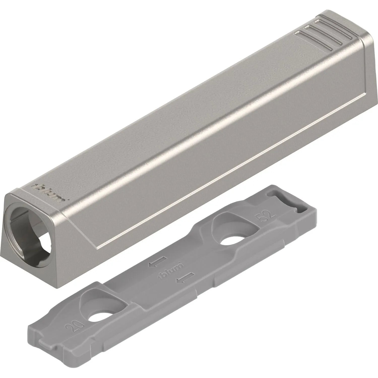 Blum Adapterplatte Tip On 956A1201 Gerade Langversion Nickel-Lackiert