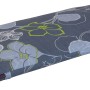 Angerer Bankkissen Meran Grau Blumen, 150 cm, für Gartenbänke, mit floralem Muster.