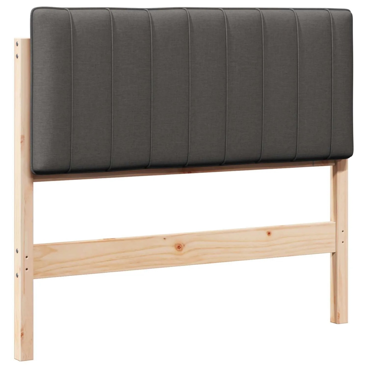 vidaXL Gepolstertes Kopfteil mit Kopfteil Braun und Dunkelgrau 100 cm 880194