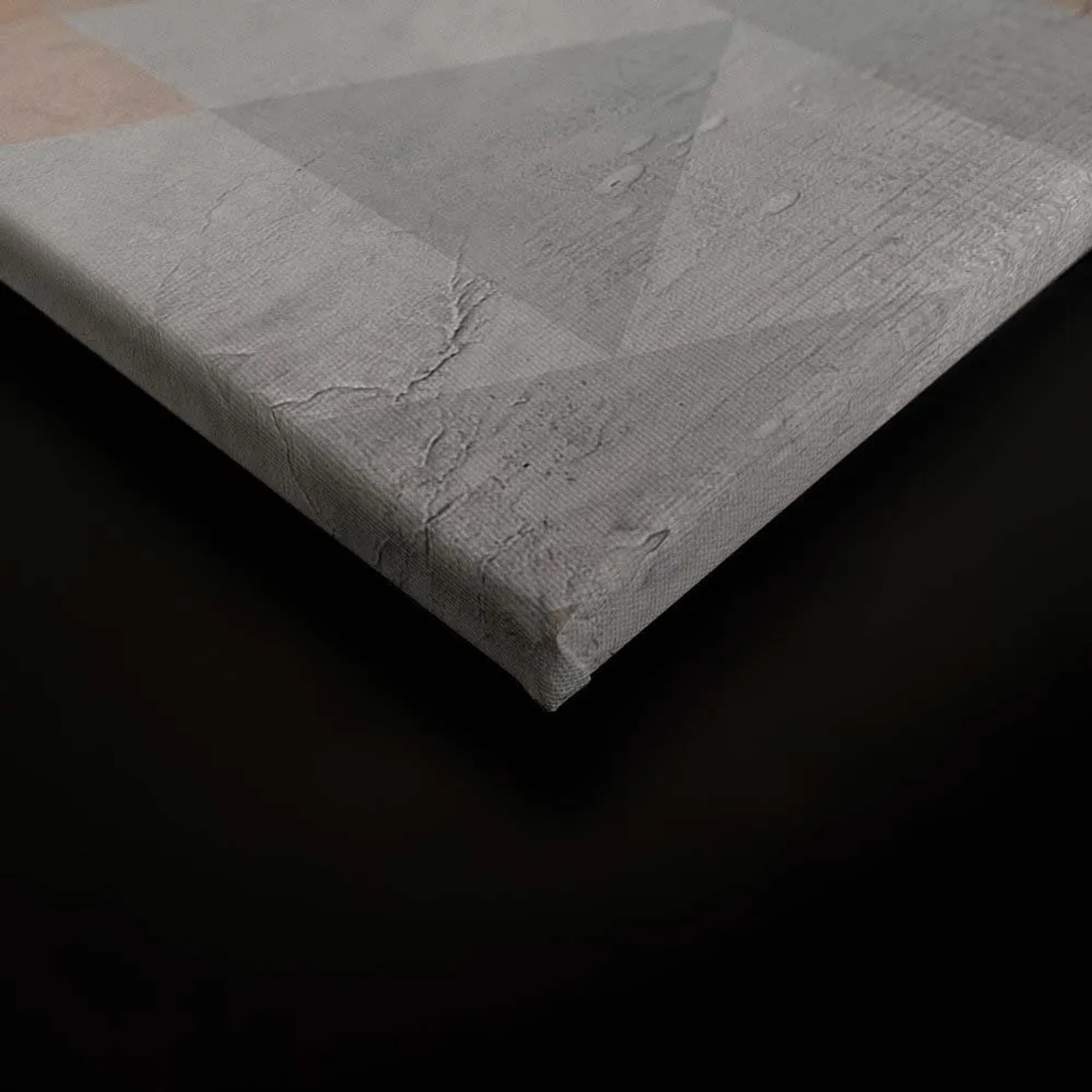Wallart8 Leinwandbild Abstrakt – 61 X 61 Cm, Grau, Für Wohnzimmer, Büro, Deko
