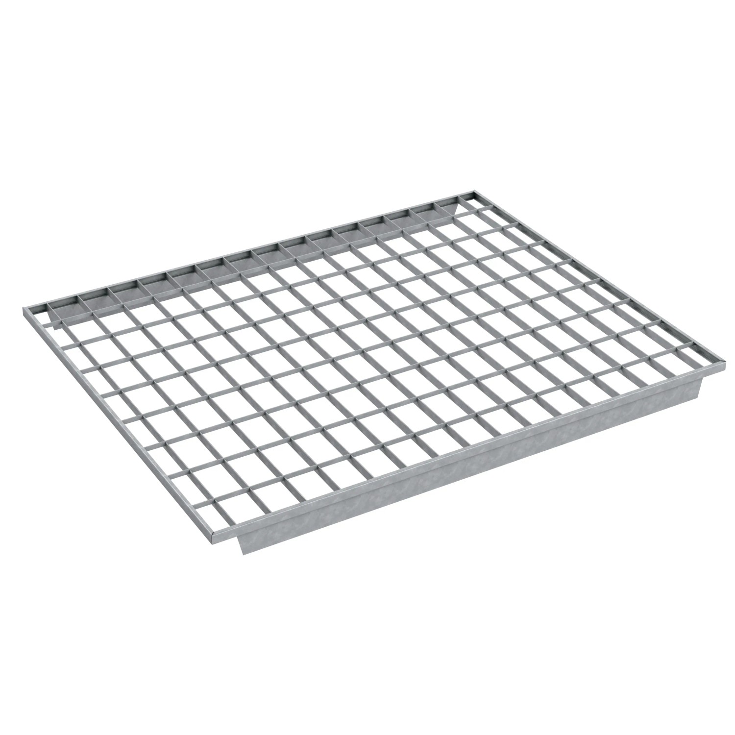 FeNau Fachbodenmodul Maße 880x1050x20 mm Last 350 kg S235JR Im Vollbad Feuerverzinkt