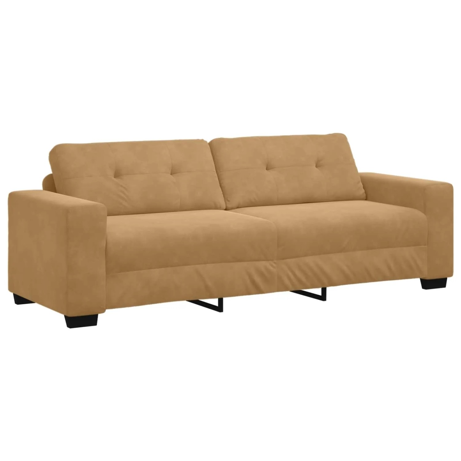 vidaXL 3-Sitzer-Sofa Braun 180 cm Samt 4105141