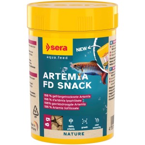 Sera Spezialfutter FD Artemia Shrimps, 100ml Dose mit gefriergetrockneten Artemia für Zierfische.