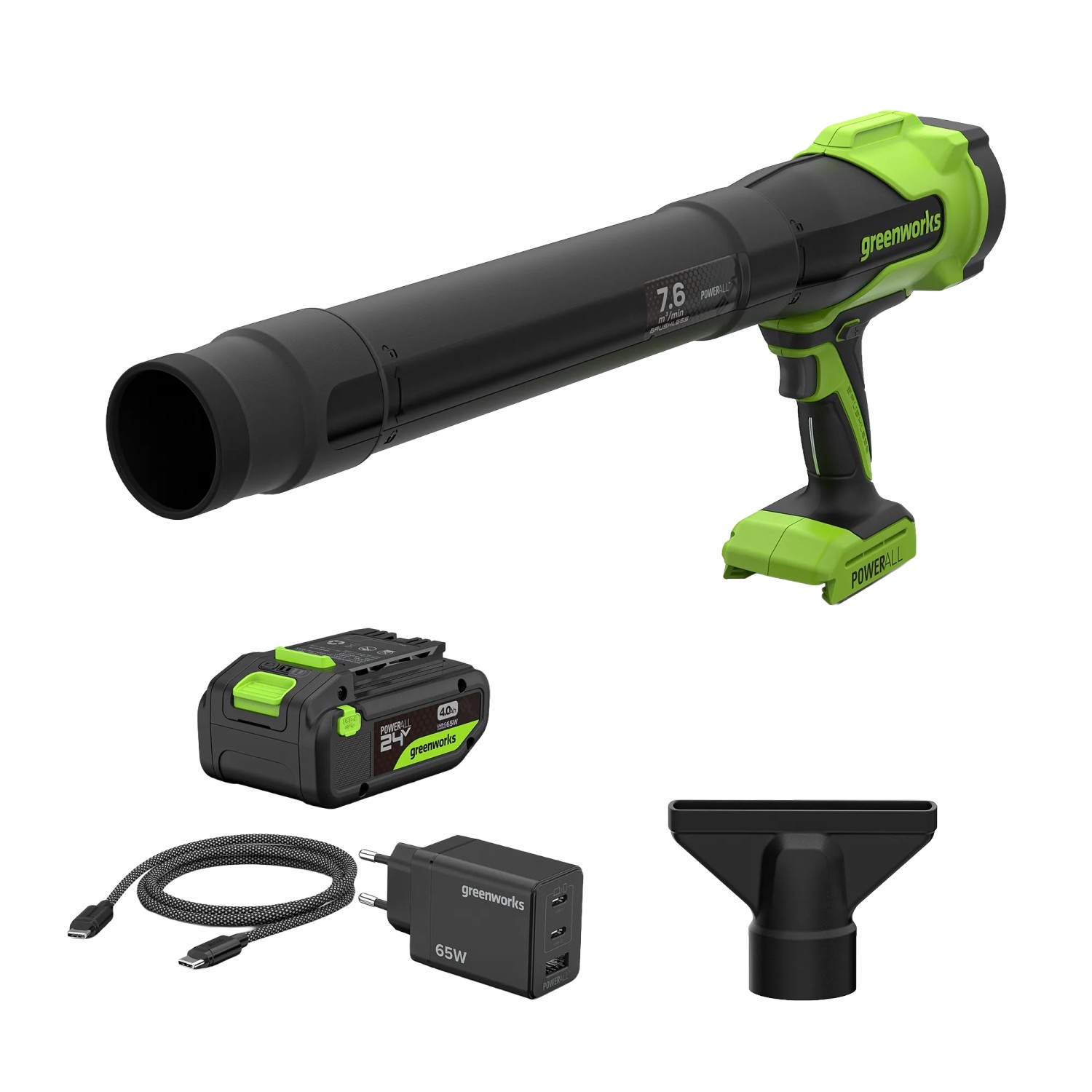 Greenworks Akku-Laubbläser-Set