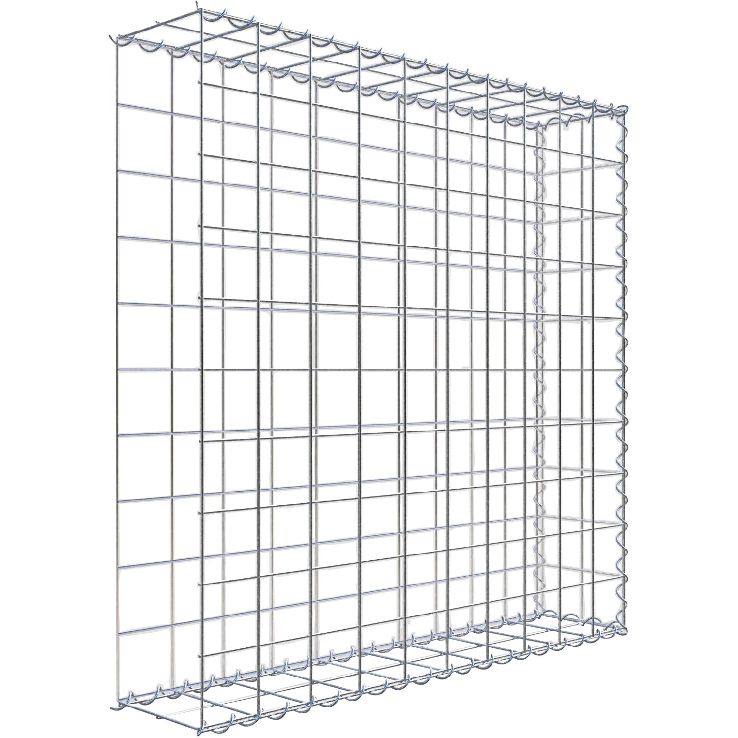 Gabiona Gabione-Anbaukorb Typ 2 100 x 100 x 20 cm Maschenw 10 x 10 cm