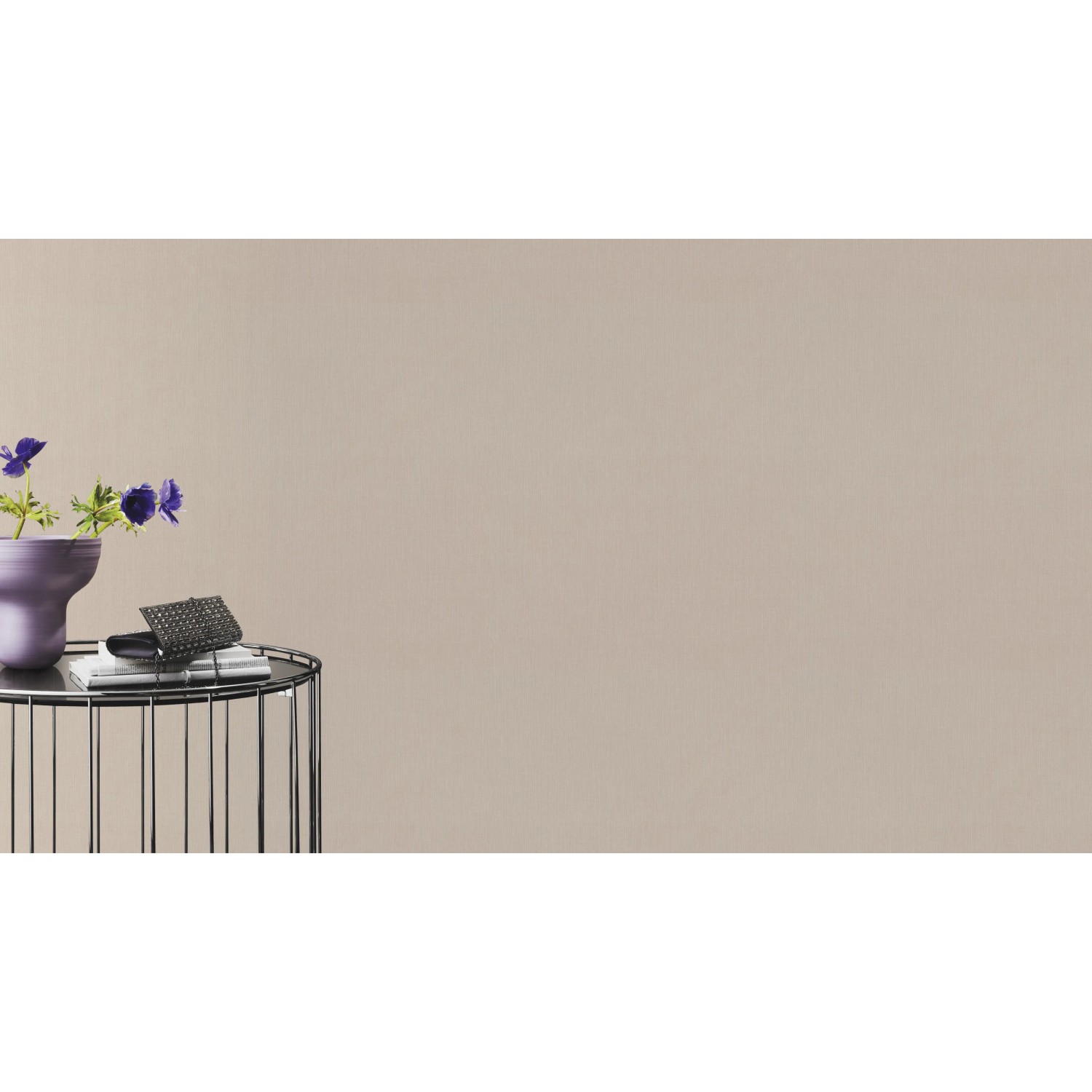 Rasch Vliestapete Florentine III, Uni Creme, textile Struktur, dezente Raumgestaltung.