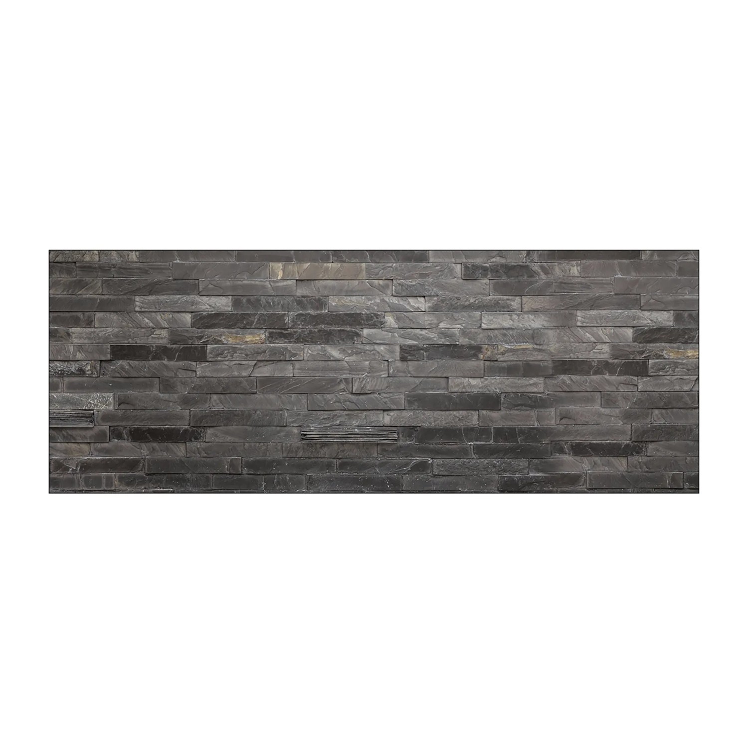 MySpotti Küchenrückwand Profix Cucina Black Bricks 160 x 60 cm Steingrau