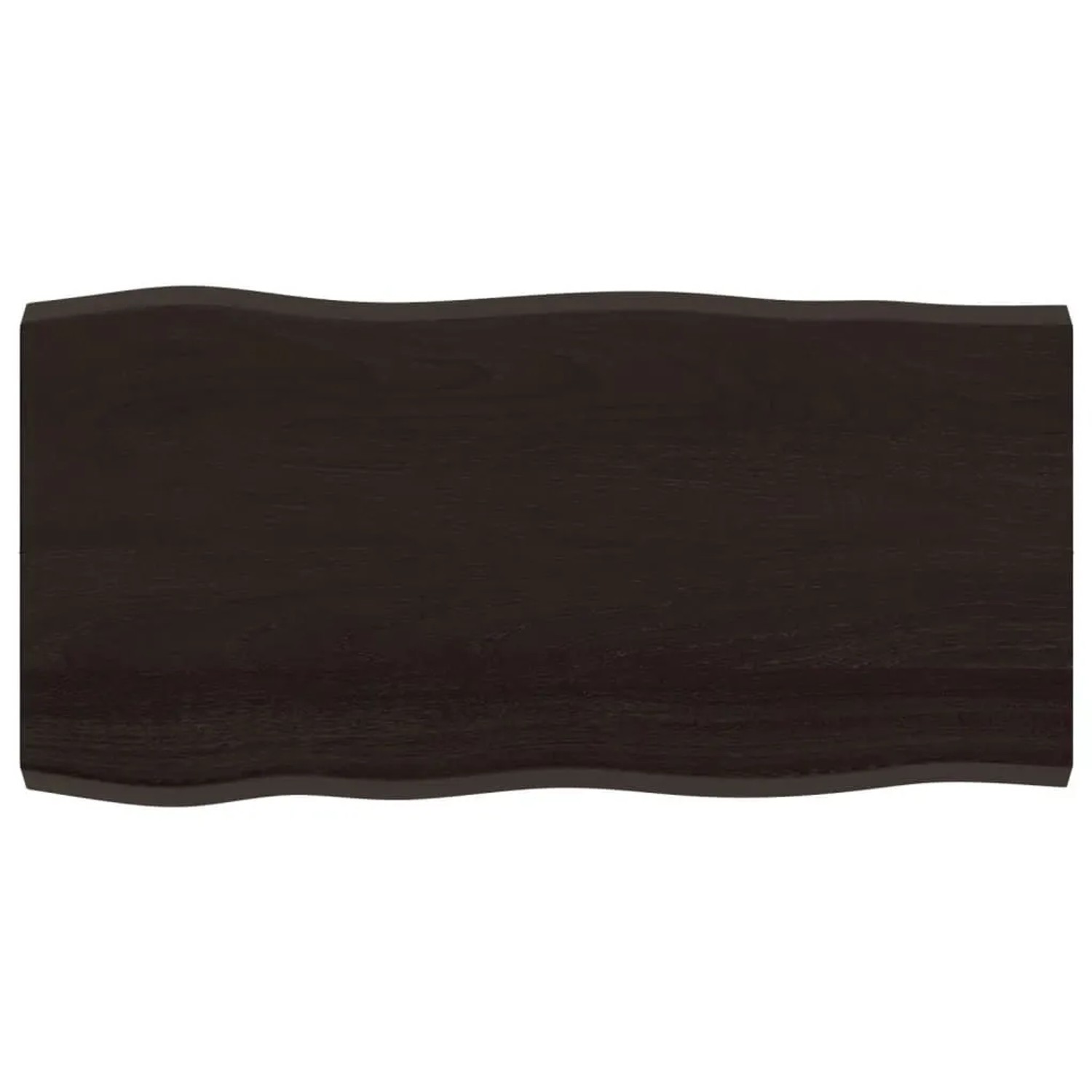 vidaXL Tischplatte 100x50x2-4 cm Massivholz Behandelt Baumkante 364017