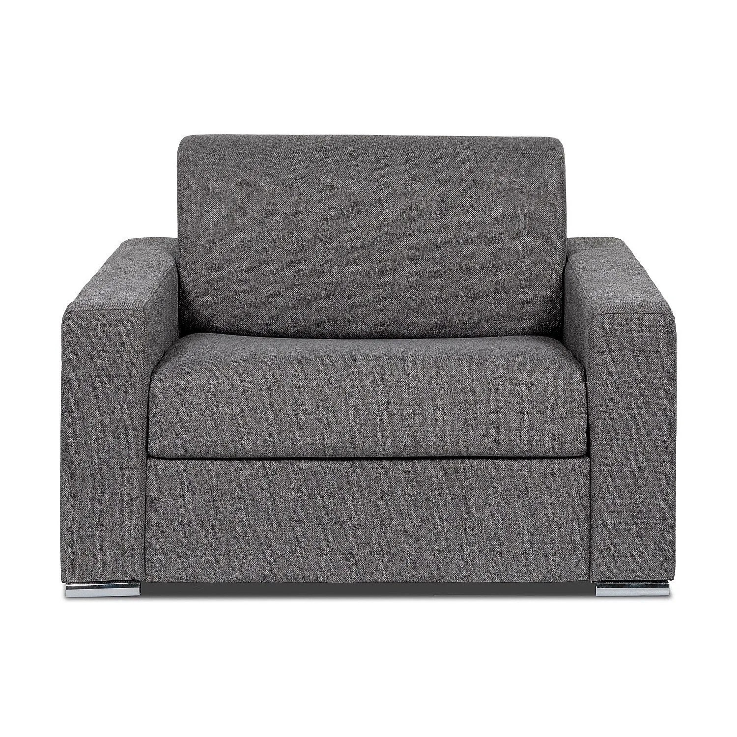Vente-unique Schlafsessel Calito Anthrazitgrau 126 cm