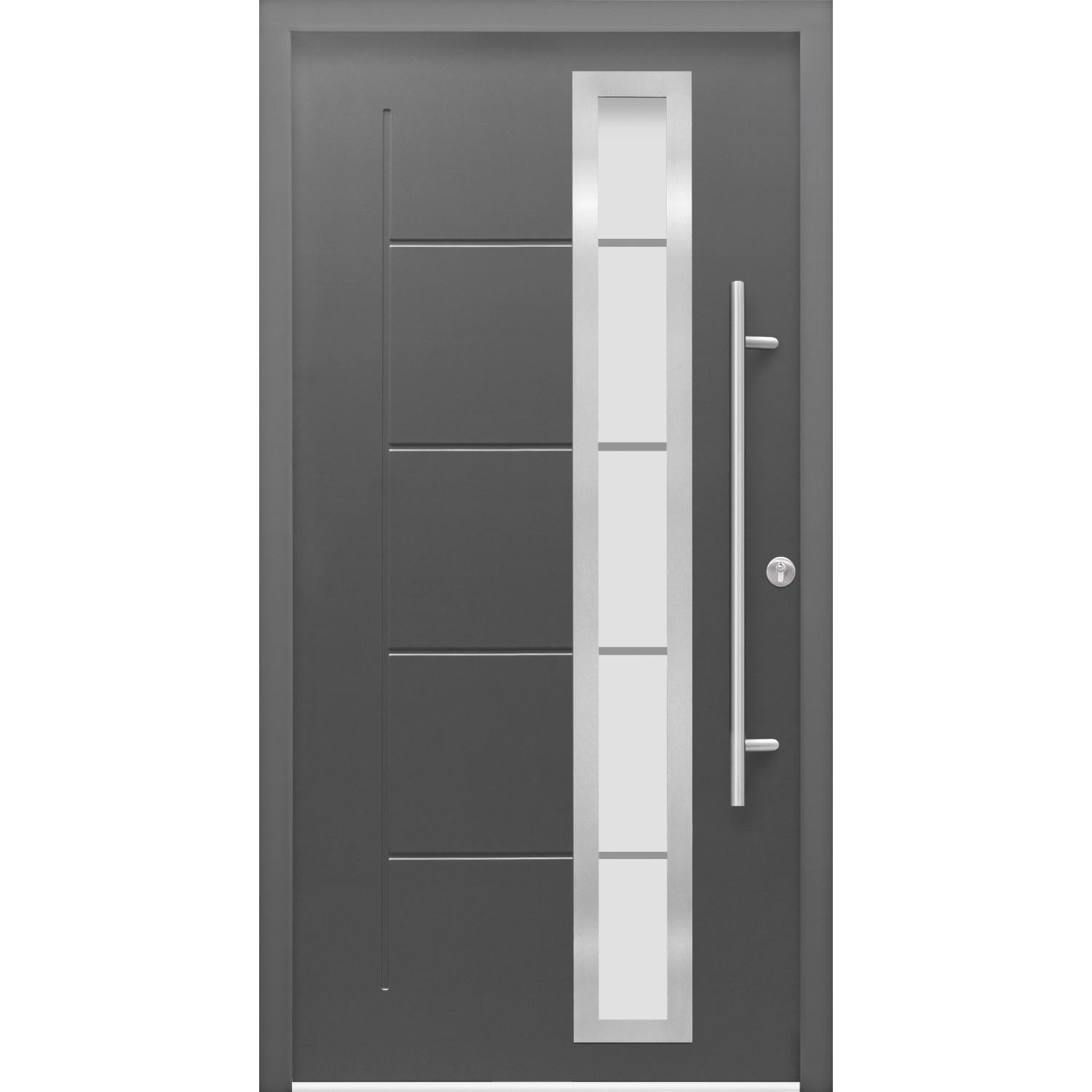 Haustür Thermospace Paris Prime 100 cm x 210 cm Anthrazit Anschlag R günstig online kaufen