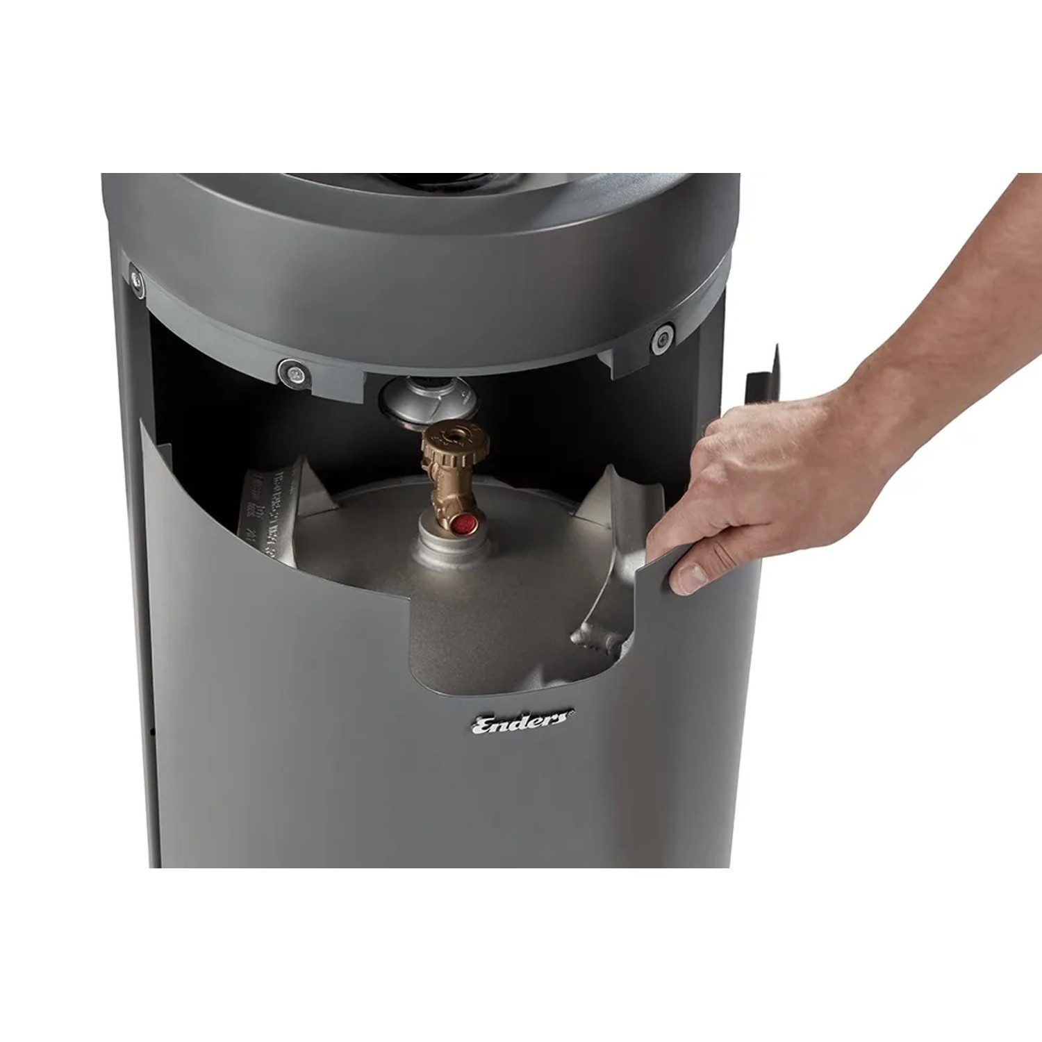 Enders Nova LED - Lampada Da Esterno A Gas Con Fiamma Decorativa, Grigio/Nero - Foto 5