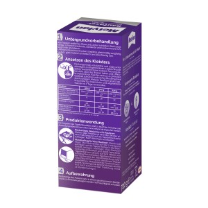 Metylan Raufaser Tapetenkleister 720g Packung für Raufasertapeten.