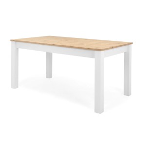 Furn.Design Esstisch Landhaus Eiche Artisan Weiß 160 x 215 cm Küchentisch Ausziehbar Vestland