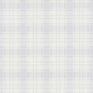 Karierte Vliestapete in Weiß und Blau für Landhausstil, Küche und Kinderzimmer.