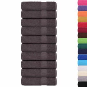 vidaXL Handtücher 50 Stk Anthrazit 50x100 cm 360 g/m² 100% Baumwolle 136684