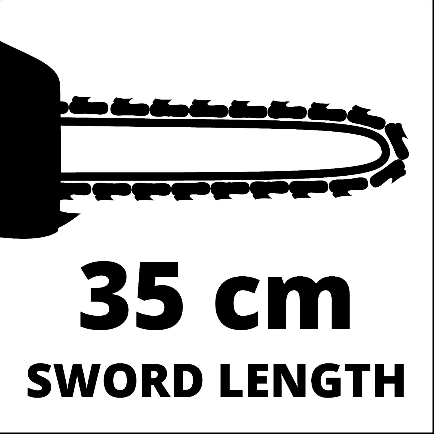 Einhell Elektro-Kettensäge GH-EC 1835: Schwertlänge 35 cm.