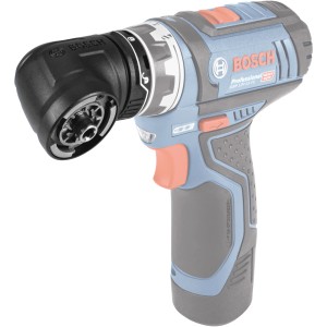 Bosch Professional Flexiclick GFA 12-W Winkelaufsatz am Akkuschrauber für schwer zugängliche Stellen.