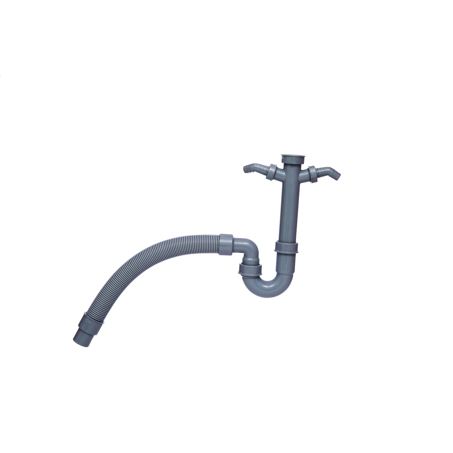 Kirchhoff Röhrensiphon Flexibel Grau 1 1/2 IG DN 40 mm
