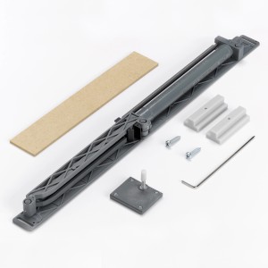 Selbsteinzug-Bausatz für Schiebetüren: Komplettset mit Zubehör für sanftes Schließen.