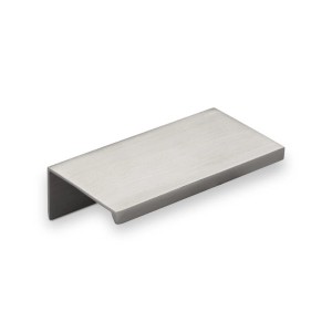 SOTECH Griffleiste Searl, 70mm, Edelstahloptik, Aluminium Möbelgriff für Schrank und Schublade.