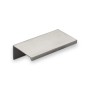 SOTECH Griffleiste Searl, 70mm, Edelstahloptik, Aluminium Möbelgriff für Schrank und Schublade.
