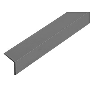 Alberts Winkelprofil aus Aluminium, anthrazitfarben, 25x25x1000 mm.