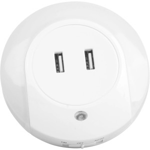 Müller-Licht LED-Nachtlicht Sirius Round Weiß mit Sensor, Nachtlampe für Schlafzimmer & Flur.