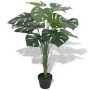 Künstliche Monstera Fensterblatt Pflanze, 70 cm hoch, im Topf. Dekorative Kunstpflanze für Zuhause oder Büro.