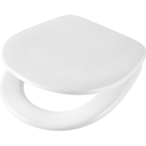 Weißer baliv WC-Sitz Quilotoa aus Duroplast mit Absenkautomatik.