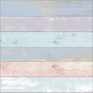 Memo-Art Memoboard Colourful Wood, 30x30cm, Pinnwand mit bunten Holz-Optik