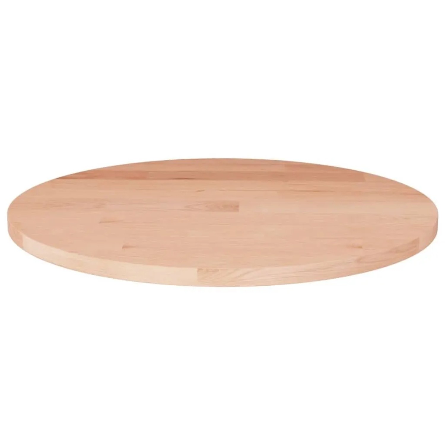 vidaXL Runde Tischplatte Ø30x1,5 cm Unbehandeltes Massivholz Eiche 342893