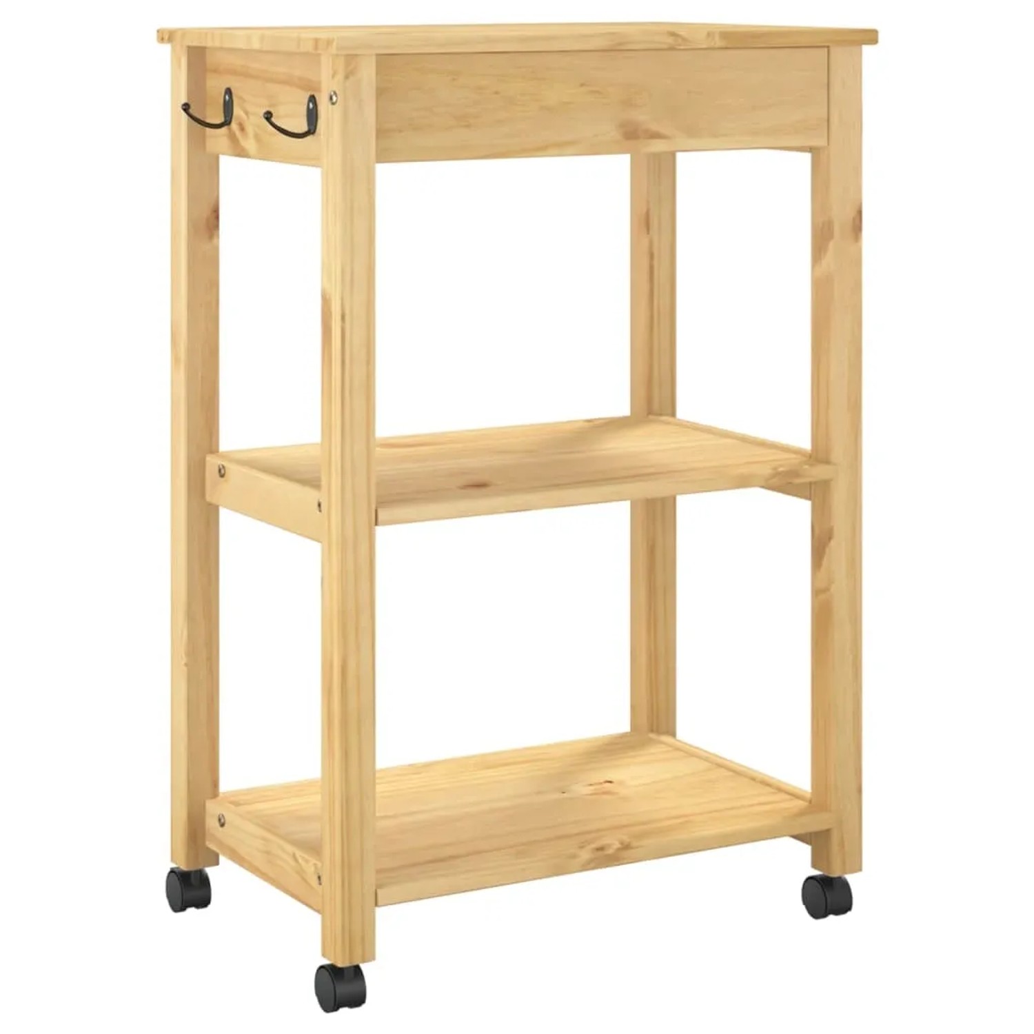 vidaXL Servierwagen MONZA 60 x 40 x 90 cm Massivholz Kiefer kaufen bei OBI