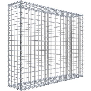 Gabiona Gabionenkorb, 80x100x20 cm, Maschenweite 5x5 cm, Drahtkorb für Einfassungen und Mauersysteme.