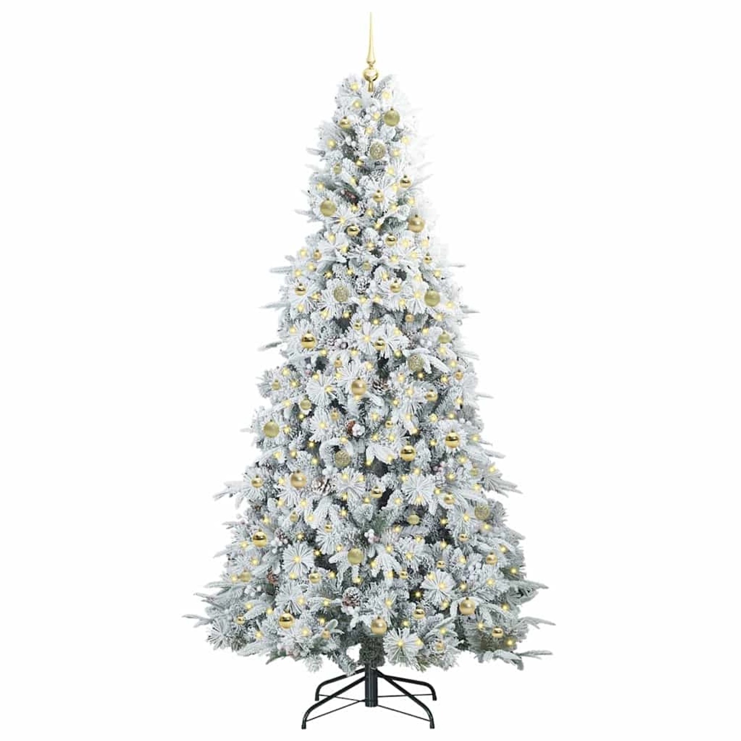 vidaXL Künstlicher Klappbarer Weihnachtsbaum Grün 240 cm PE und PVC 3397514