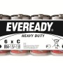 Eveready Heavy Duty Baby C Batterien, 6er-Pack. Kohle-Zink Batterien für Geräte wie Uhren und Radios.