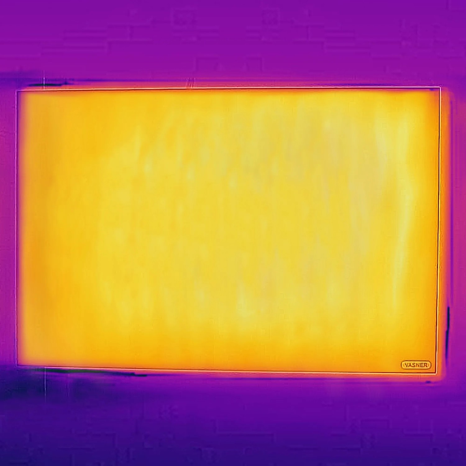 Weiße Vasner Infrarotheizung Citara M Metall, 300 W, 40x60 cm. Elektrische Heizung für Wand- und Deckenmontage.