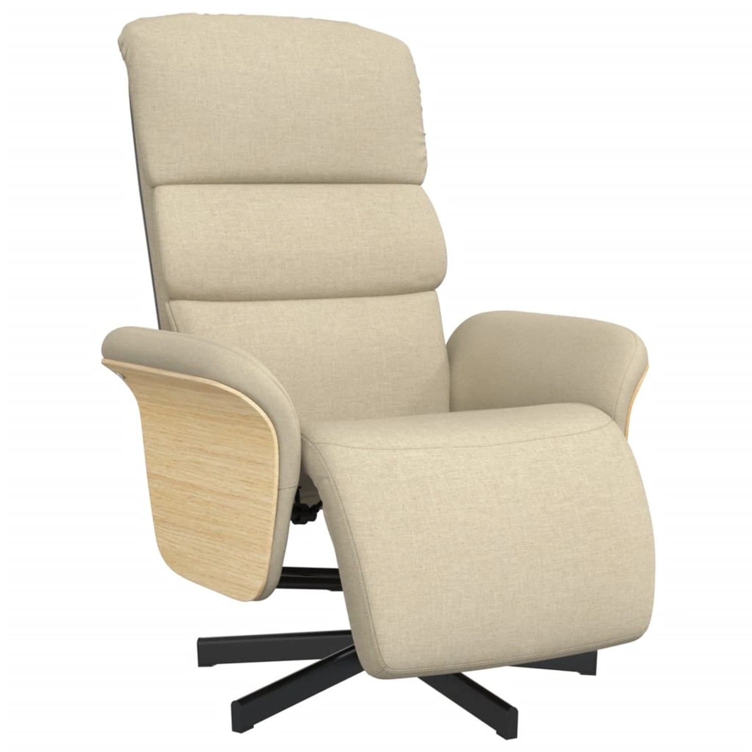 vidaXL Relaxsessel mit Fußteil Creme Stoff 356607 günstig online kaufen
