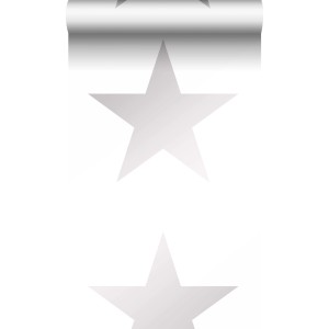 Origin Luxury Wallcoverings Tapete Großer Stern Hellrosa Und Weiß 53 Cm X 1005 Cm 347504