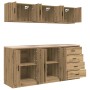 vidaXL Garagenschränke 6 Stk Artisan-Eiche Holzwerkstoff 3328349_6