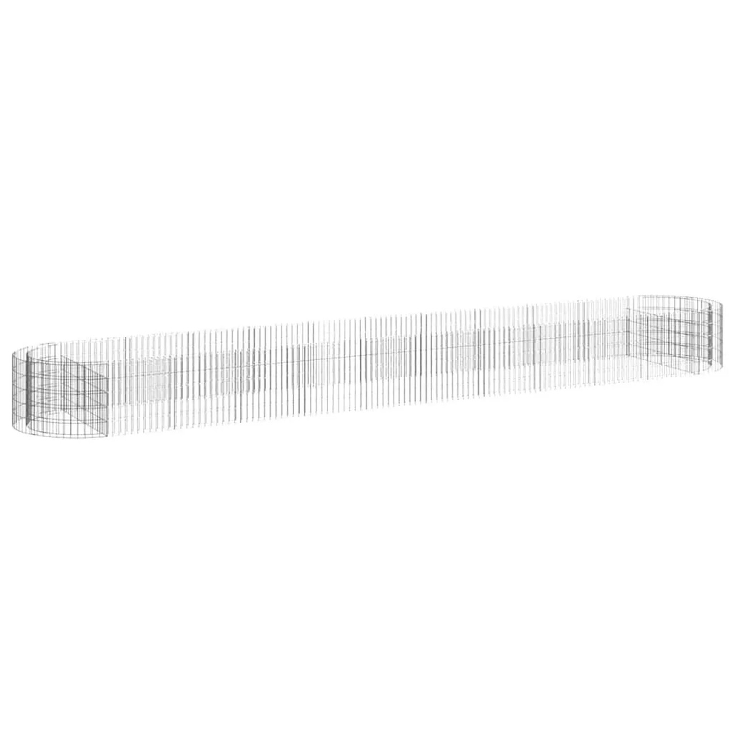 Furnicato Gabionen-hochbeet Verzinktes Eisen 600x100x50 Cm