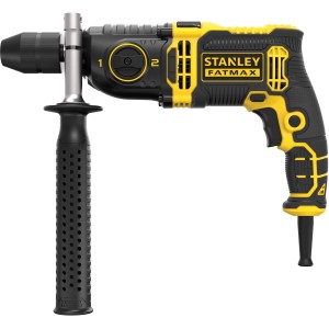 Stanley FatMax Schlagbohrmaschine FMEH1100K mit Zusatzhandgriff und Bohrfutter.