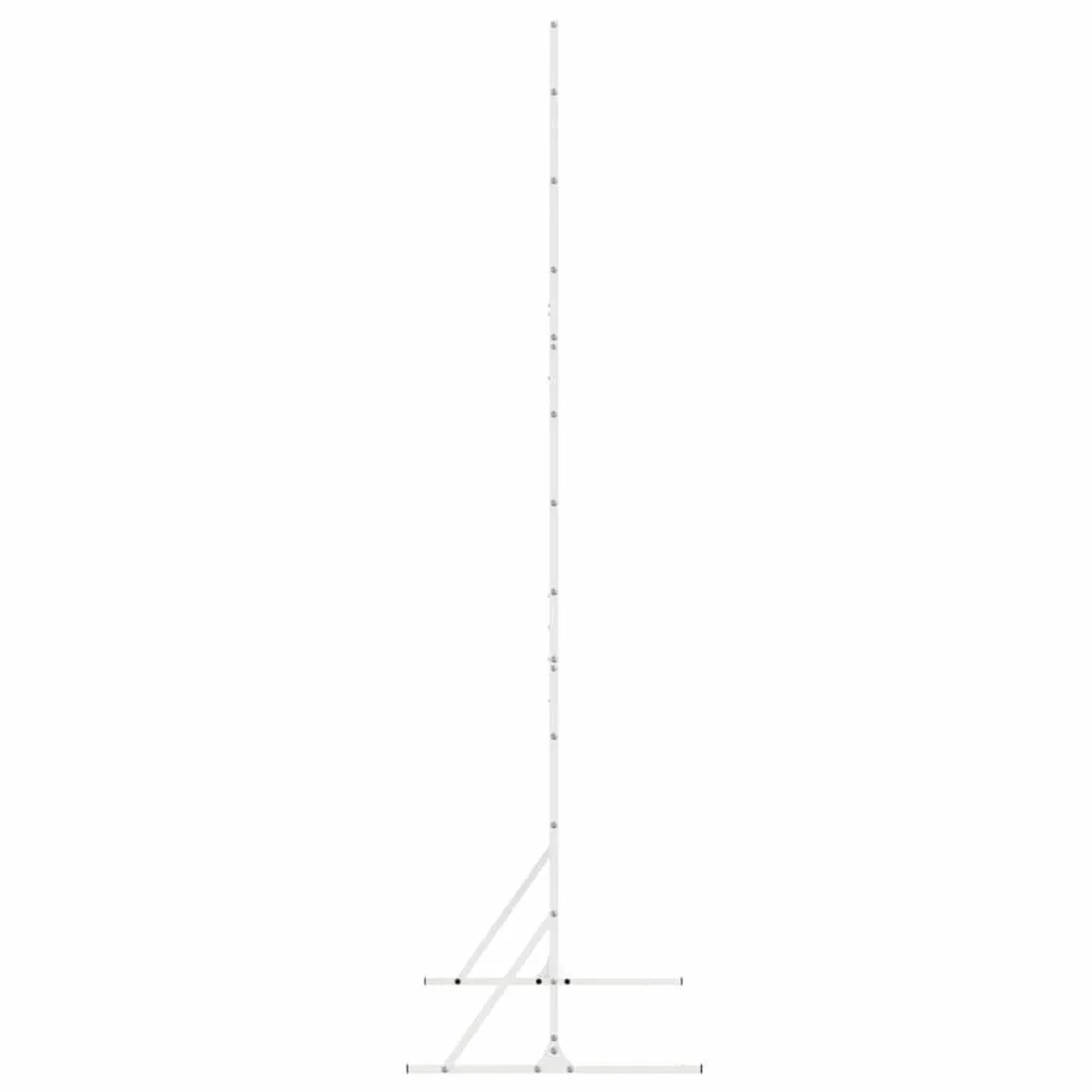 Weißer vidaXL Stahl-Sichtschutzrahmen, 180 cm hoch, für Garten & Terrasse. Moderner, stabiler Zaun.