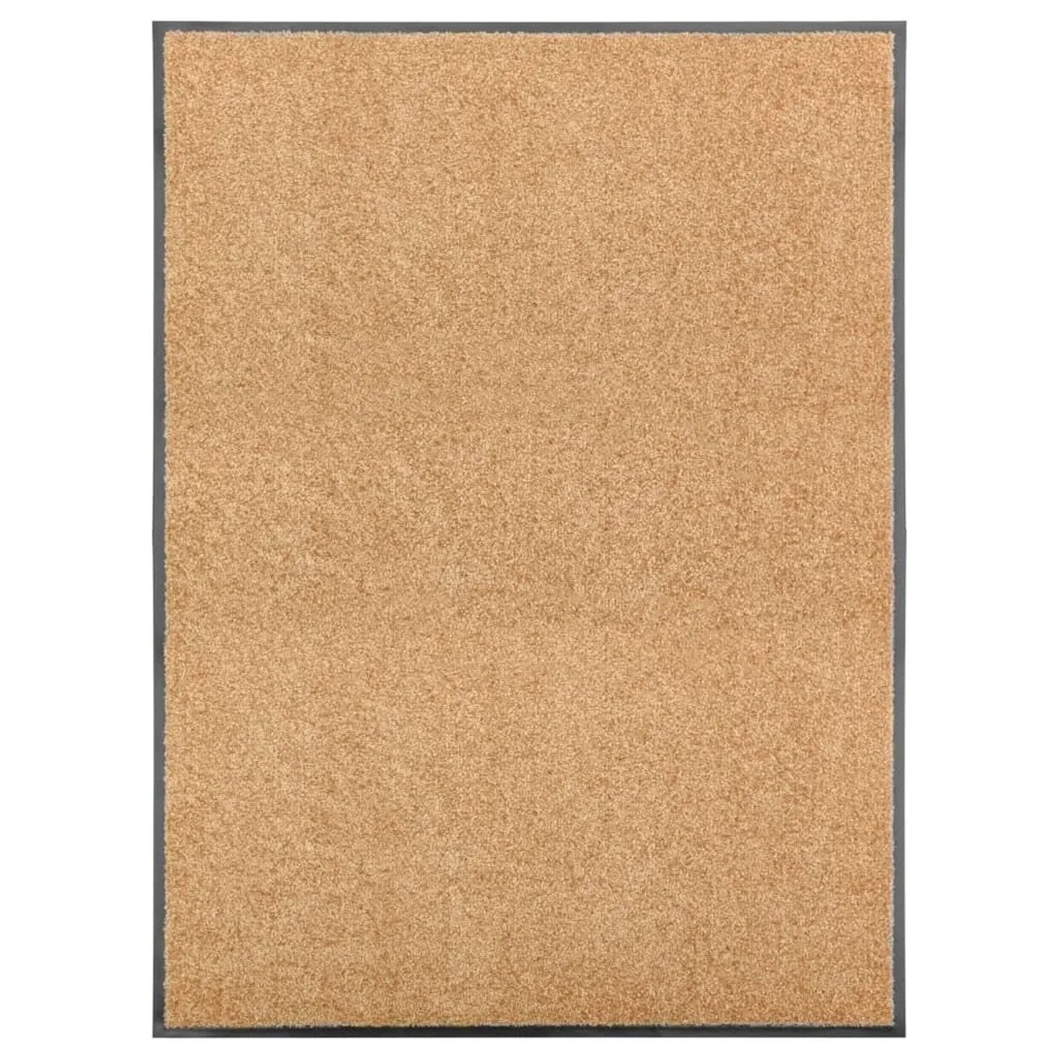 vidaXL Fußmatte Waschbar Creme 90x120 cm 323466