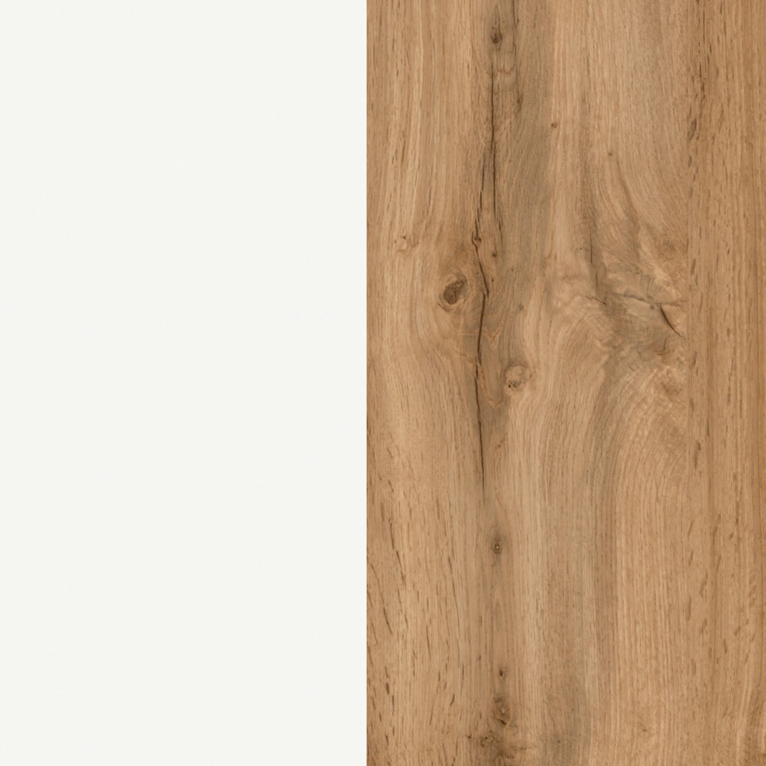 Held Möbel Hängeschrank Ancona, 40 cm, Weiß/Wotaneiche, Detailansicht der Oberfläche.