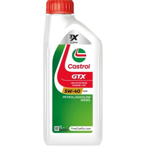 Castrol GTX 5W-40 Motoröl, 1 Liter Flasche für PKW. Öl für hohe Motorensauberkeit und lange Lebensdauer.