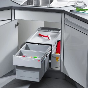 HAILO Abfallsammler Mülleimer Rondo 2x 18L Multifunktionseimer 12L Hailo 3645121