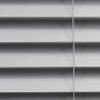 Silberne Aluminium Jalousie Burgos (70x160cm) mit Lamellen und Zugschnur für Sicht- und Sonnenschutz.