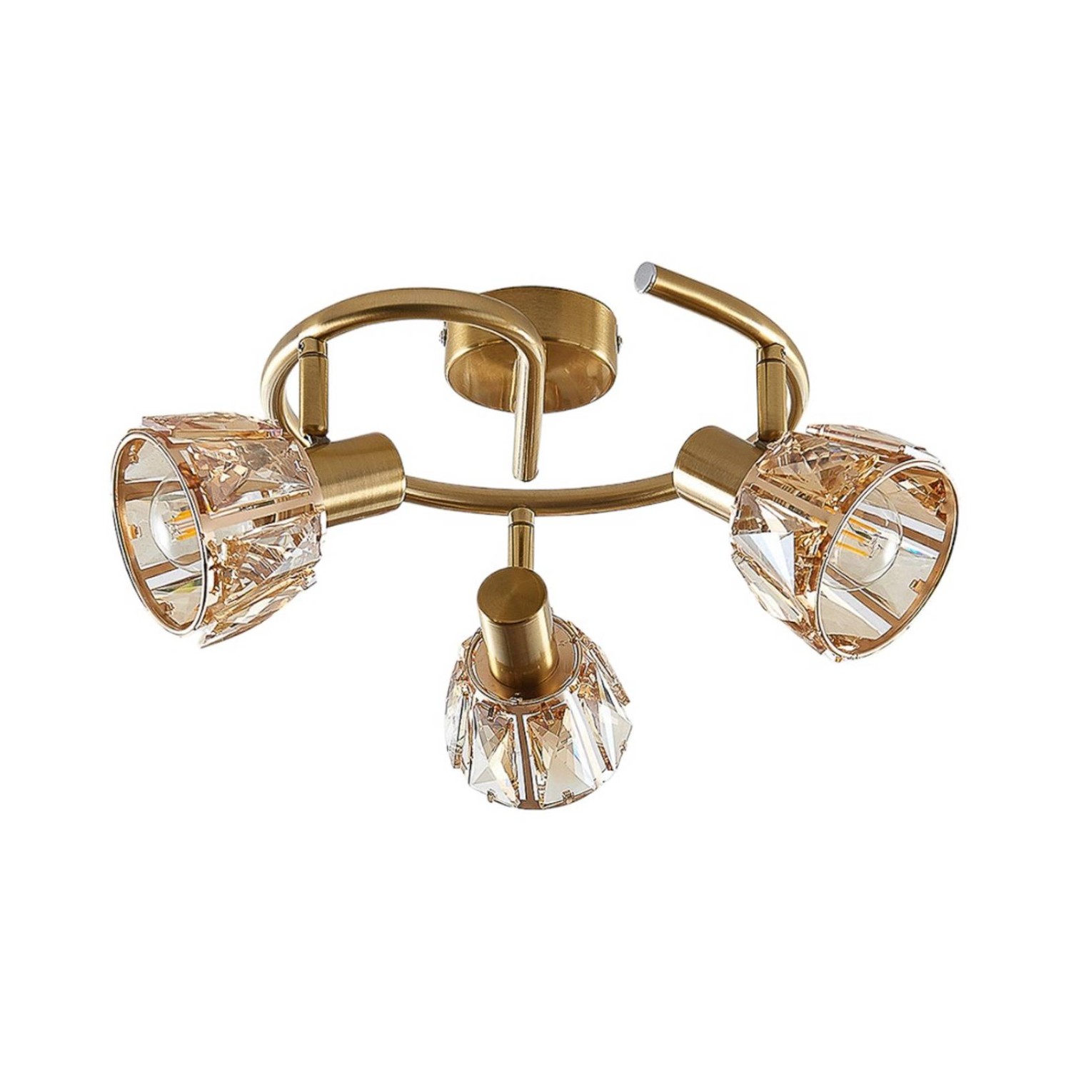 Lindby Deckenlampe Kosta 9624924 Modern in Gold Messing aus Metall 3-flammi günstig online kaufen